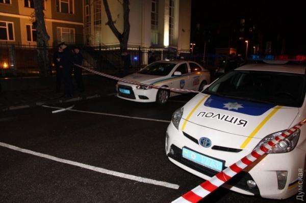 В Одессе расстреляли банк из гранатомета