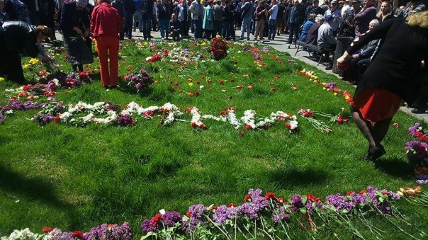 В Одессе распространяют плакаты "Парубий-убийца"