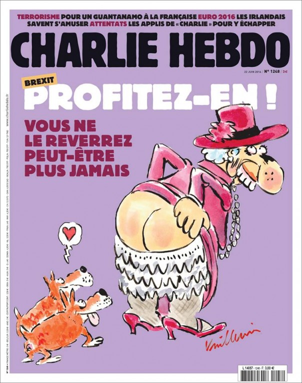 Charlie Hebdo назвал британскую королеву Елизавету II "старой каргой"