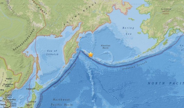 У берегов Камчатки произошло землетрясение магнитудой 7,4