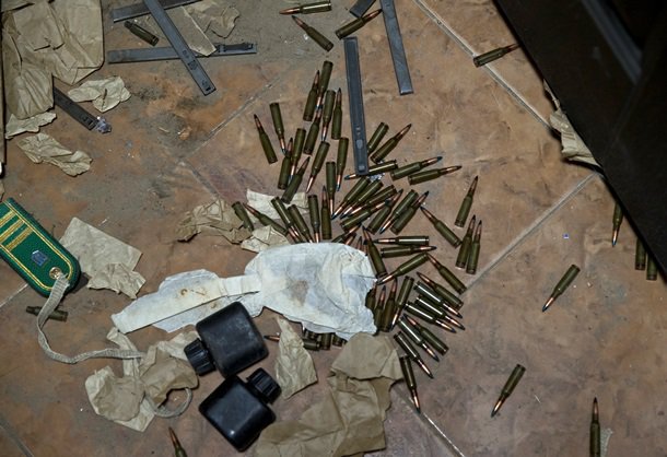 Захваченная ополченцами погранчасть: видео с места событий Захваченная ополченцами погранчасть: видео с места событий