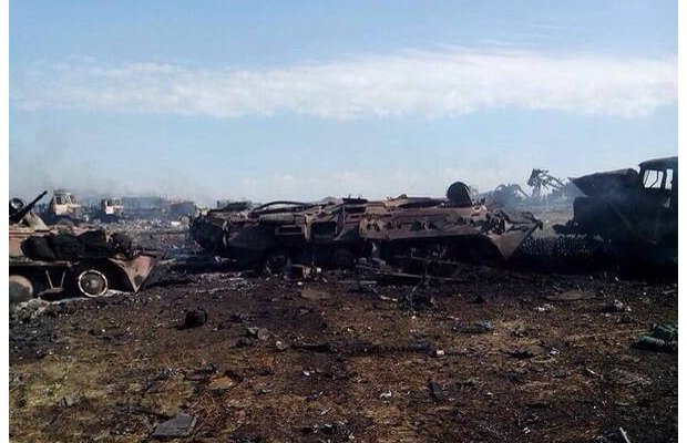 Последствия обстрела установок "Град" под Зеленопольем - фото Последствия обстрела установок "Град" под Зеленопольем - фото