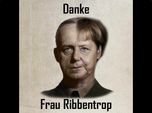 Фрау Меркель-Риббентроп забанит свидомых троллей в фейсбуке