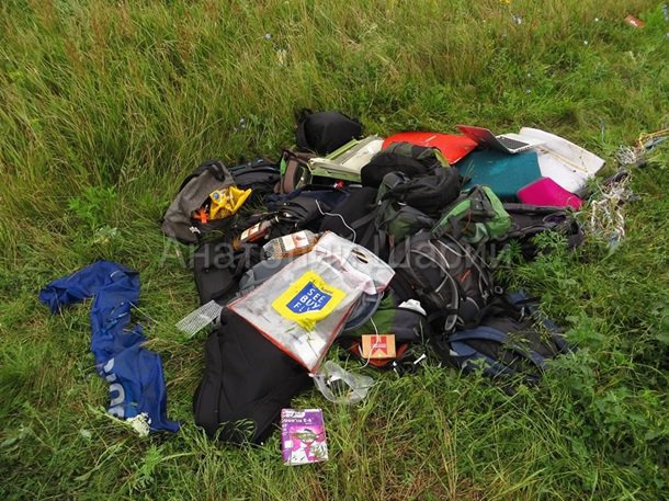 Место падения Боинга. (фото, видео) 18+ Место падения Боинга. (фото, видео) 18+