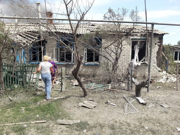 Жертвы украинских стервятников в Станично-Луганском районе Луганской области, п. ст. Кондрашевка