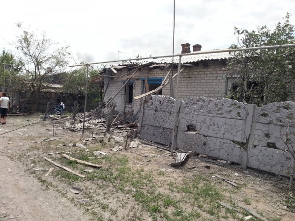 Жертвы украинских стервятников в Станично-Луганском районе Луганской области, п. ст. Кондрашевка