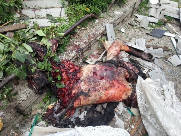 Жертвы украинских стервятников в Станично-Луганском районе Луганской области, п. ст. Кондрашевка