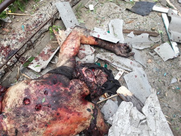 Жертвы украинских стервятников в Станично-Луганском районе Луганской области, п. ст. Кондрашевка