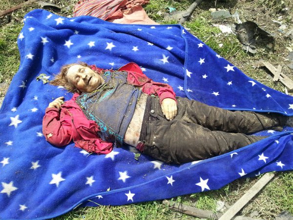 Жертвы украинских стервятников в Станично-Луганском районе Луганской области, п. ст. Кондрашевка