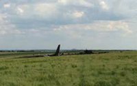 Видео сбитого самолета ВВС Украины на границе России и Луганской республики