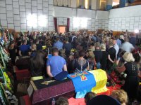 Экипаж сбитого в Луганске ИЛа отпели и похоронили