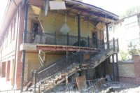 В Горловке обстреляли епархиальное управление в Донецкой области. (Видео)