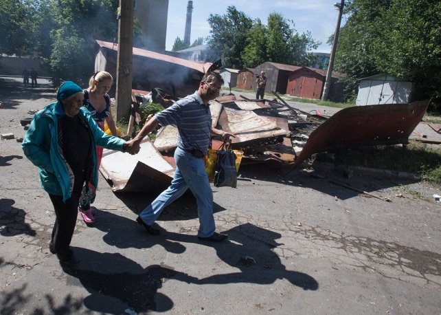 Новые обстрелы Донецка Новые обстрелы Донецка