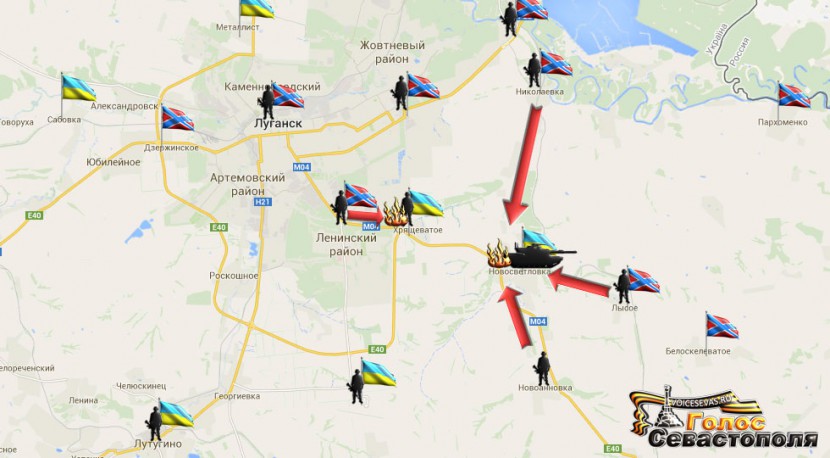 Сводка военных событий в Новороссии за 17.08.2014