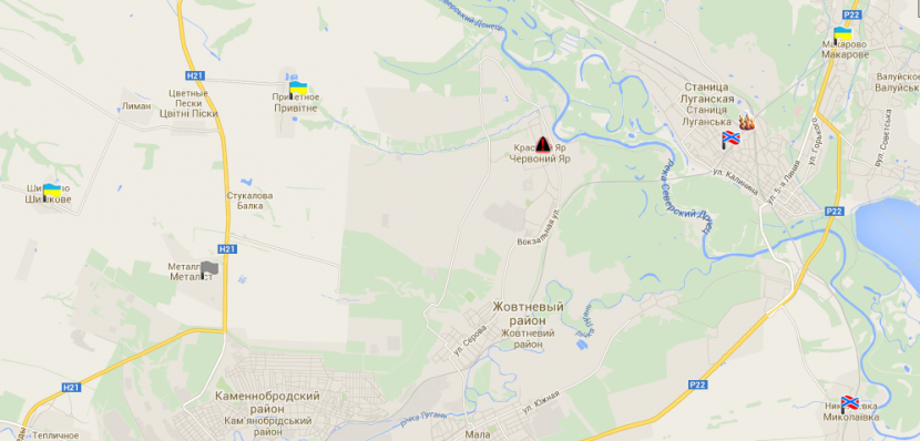 Обзор ситуации на 19 августа с привязкой к карте