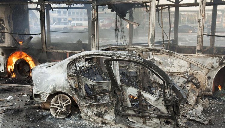 Артобстрел железнодорожного вокзала Донецка Артобстрел железнодорожного вокзала Донецка