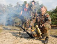 Новошахтинск. Украинцы стреляют из миномета