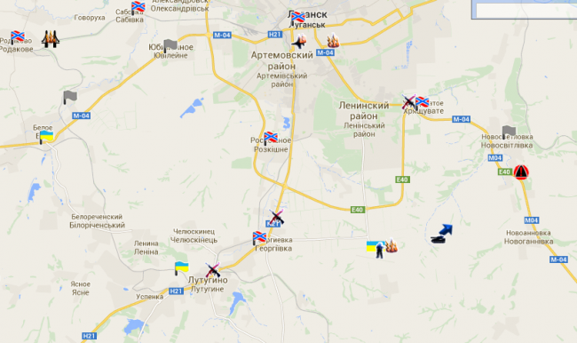 Сводка военных событий в Новороссии за 21.08.2014