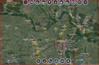 Обзор карты боевых действий 27.08.2014 в 12:00/18:15