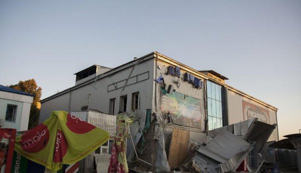 Артобстрел железнодорожного вокзала Донецка