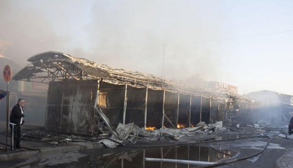Артобстрел железнодорожного вокзала Донецка