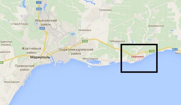 В Широкино под Мариуполем уничтожен блок пост "Азова" вместе с "Азовом" В Широкино под Мариуполем уничтожен блок пост "Азова" вместе с "Азовом"