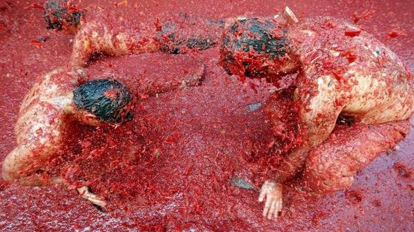 Голландцы устроили безотходные помидорные бои в знак протеста против продуктовых санкций РФ Голландцы устроили безотходные помидорные бои в знак протеста против продуктовых санкций РФ