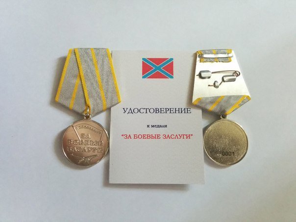 Боевые награды Новороссии Боевые награды Новороссии