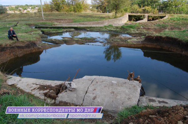 Каратели Порошенко повредили трубы 4-го подъёма канала «северский Донец – Донбасс»