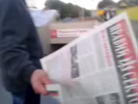 В Харькове у агитатора “Правого сектора” отобрали газеты