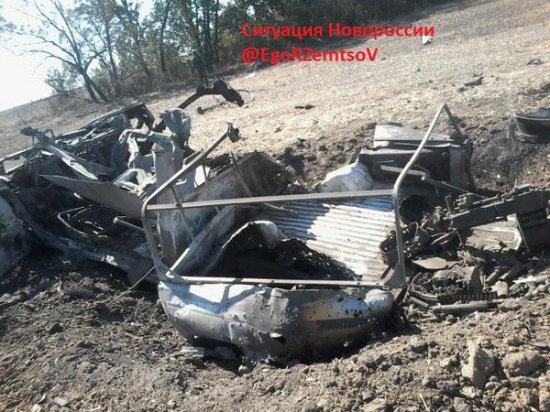 При прорыве из окружения была уничтожена украинская колонна