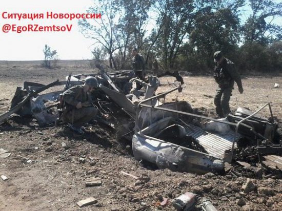 При прорыве из окружения была уничтожена украинская колонна