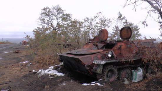 При прорыве из окружения была уничтожена украинская колонна