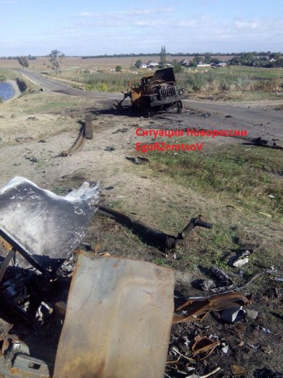 При прорыве из окружения была уничтожена украинская колонна