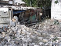 г. Донецк, Киевский район, 15 участок после обстрела 25.09.14