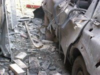 г. Донецк, Киевский район, 15 участок после обстрела 25.09.14