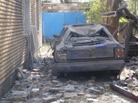 г. Донецк, Киевский район, 15 участок после обстрела 25.09.14