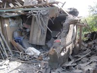 г. Донецк, Киевский район, 15 участок после обстрела 25.09.14