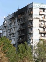 г. Донецк, Киевский район, 15 участок после обстрела 25.09.14