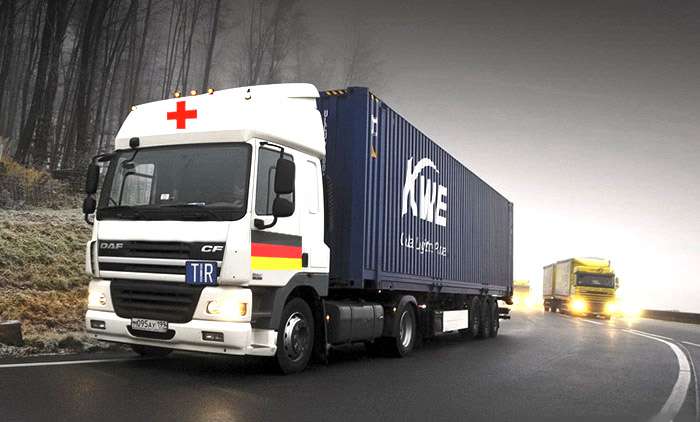 Гуманитарный конвой из Германии попал в крупное ДТП на территории Украины Гуманитарный конвой из Германии попал в крупное ДТП на территории Украины