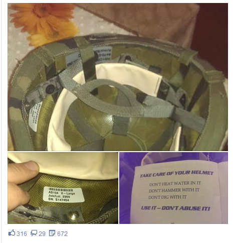 Карателей прибарахлили шлемами для пейнтбола Карателей прибарахлили шлемами для пейнтбола