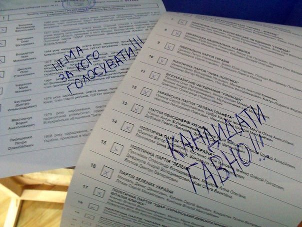 В соцсетях выкладывают фото испорченных бюллетеней на выборах (Баян) В соцсетях выкладывают фото испорченных бюллетеней на выборах (Баян)