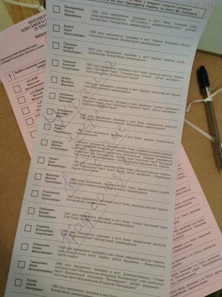 В соцсетях выкладывают фото испорченных бюллетеней на выборах (Баян) В соцсетях выкладывают фото испорченных бюллетеней на выборах (Баян)