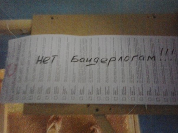 Выборы на Украине. Бюллетень. Творческий подход (НЕ Баян) Выборы на Украине. Бюллетень. Творческий подход (НЕ Баян)