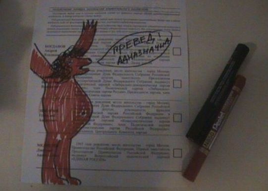 Выборы на Украине. Бюллетень. Творческий подход (НЕ Баян) Выборы на Украине. Бюллетень. Творческий подход (НЕ Баян)