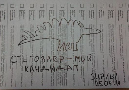 Выборы на Украине. Бюллетень. Творческий подход (НЕ Баян) Выборы на Украине. Бюллетень. Творческий подход (НЕ Баян)