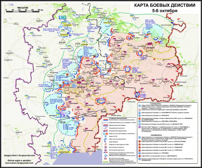 Сводки от ополчения Новороссии 08.10.2014