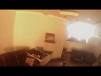 Попадание снаряда в помещение с "киборгами" в аэропорту Донецка