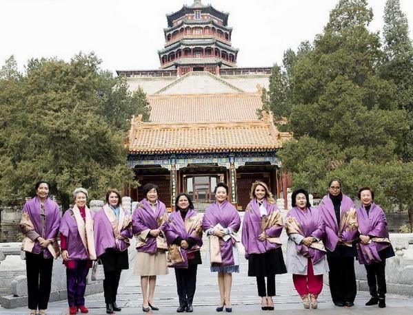 Саммит АТР карикатуры, посуда и Пэн Лиюань Саммит АТР карикатуры, посуда и Пэн Лиюань