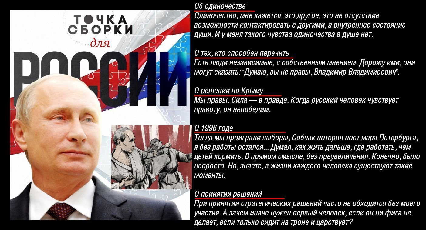 Интервью Путина в цитатах: "думки" о рейтинге, "бациллы" в стране, зачем "щучат" друзей Интервью Путина в цитатах: "думки" о рейтинге, "бациллы" в стране, зачем "щучат" друзей